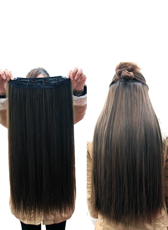 Clip In Natural Human Hair Extension Black