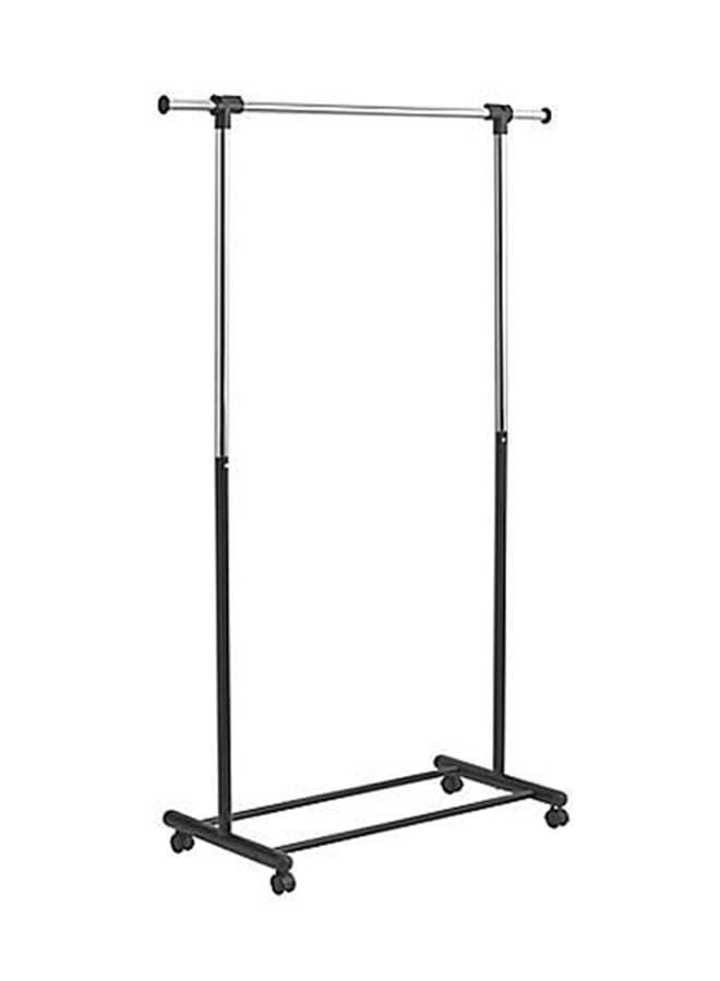 Single Garment Rack Black/Silver 70cm