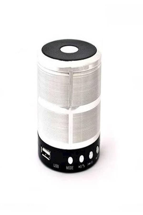Portable Bluetooth Speaker Fm Memory Card And Usb Support Silver Silver