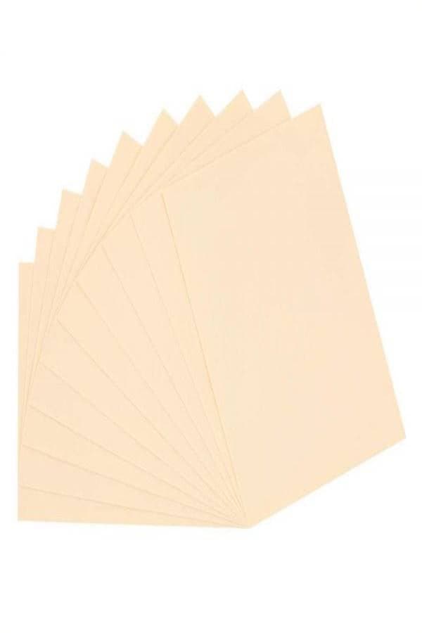 10-Piece Double Sided Tattoo Skin Practice Sheets Beige