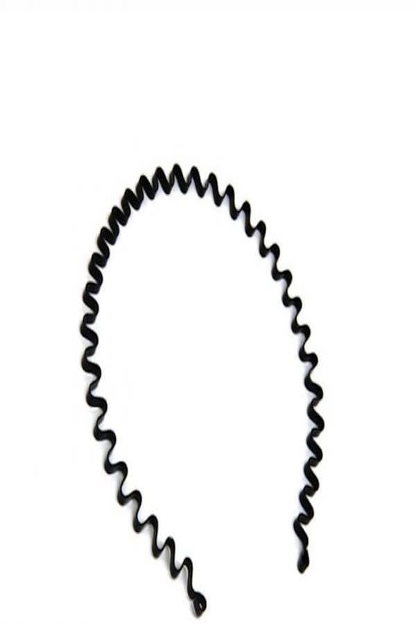 Uni Metal Comb Sports Headband Black