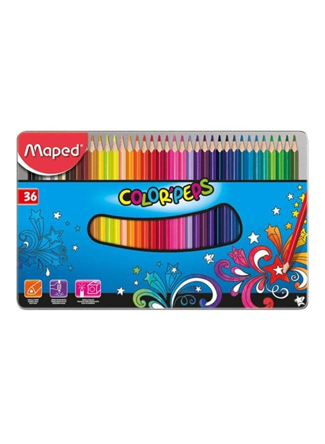 Color Peps Metal Set 36Col Md-832056 Multicolour
