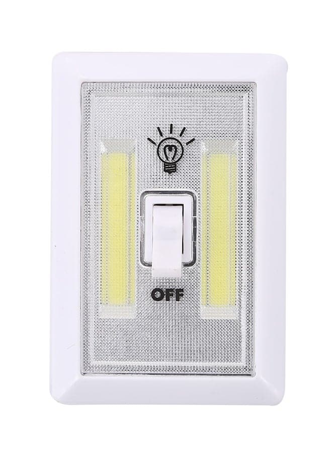 Cordless LED Light With Switch White/Grey 11.5 x 7.5cm