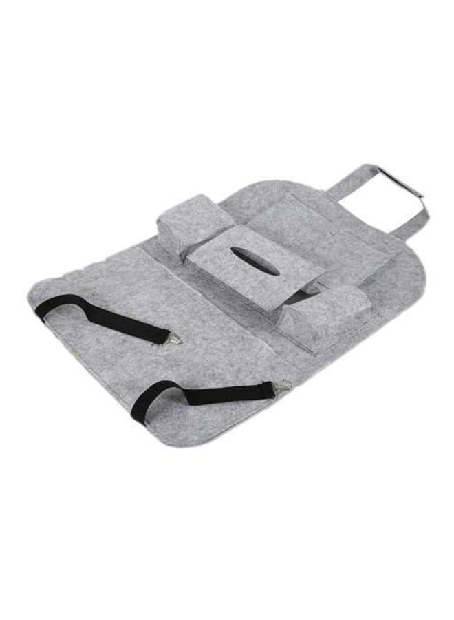Multi Pocket Bottle Cup Tissue Box Holder - Grey