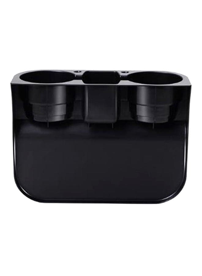 Car 2 Cup Holder Seat Cup Holder Portable Multifunction Vehicle Seat Cup Holder - Black
