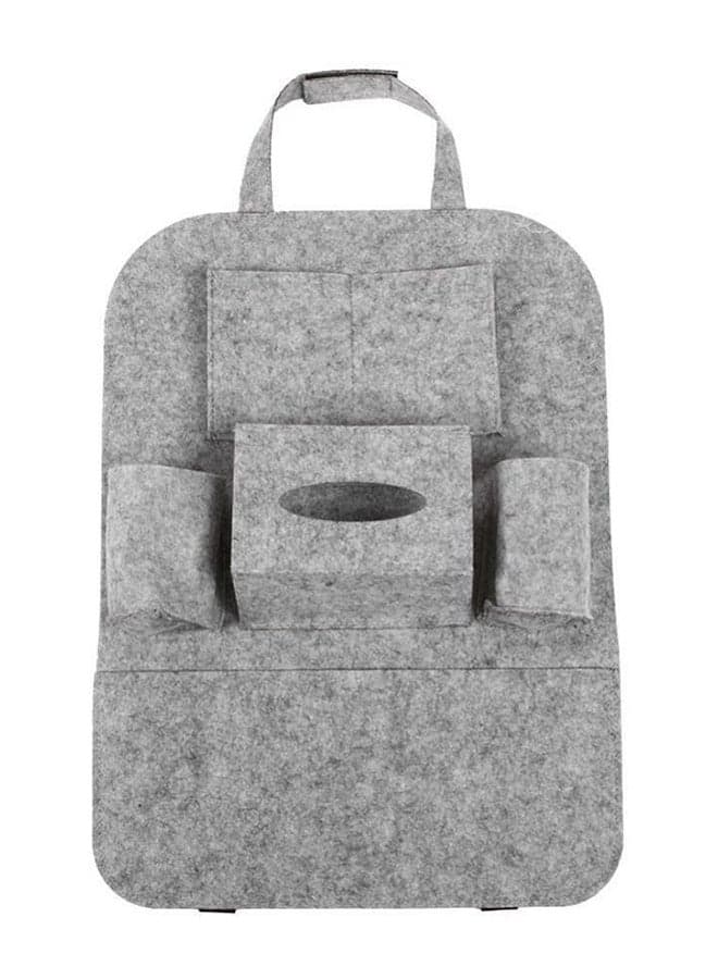 Car Back Seat Organizer Pockets Grey