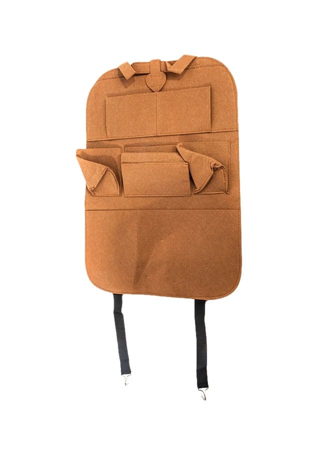 Car Seat Back Organizer - Brown