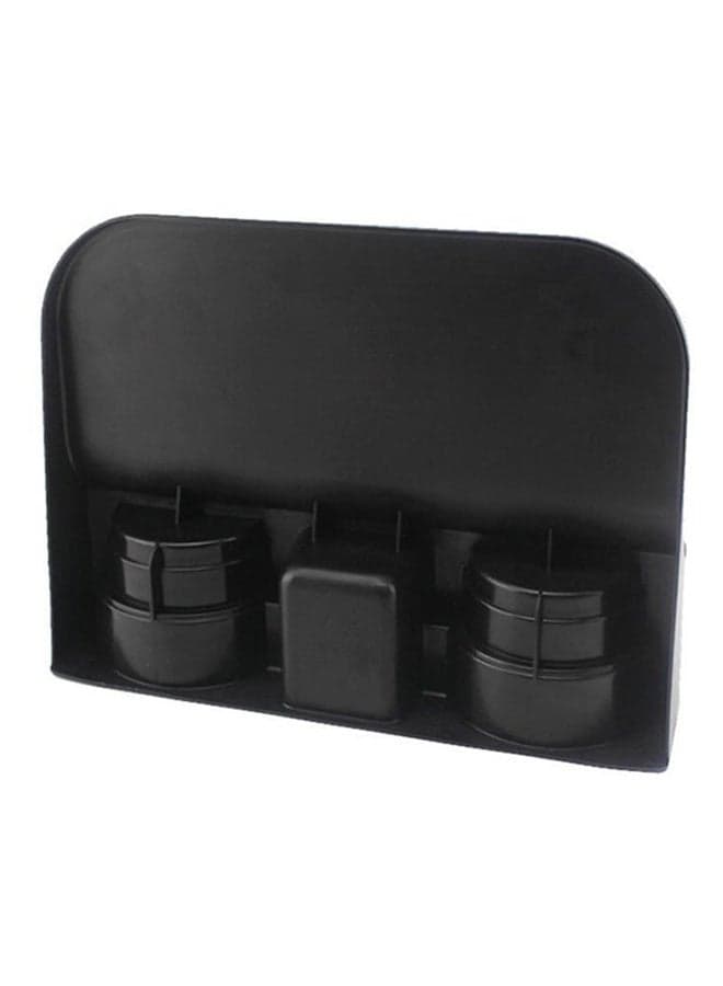 Car Seat Seam Wedge Cup Holder Food Drink Bottle Mount Stand Storage Organizer Black