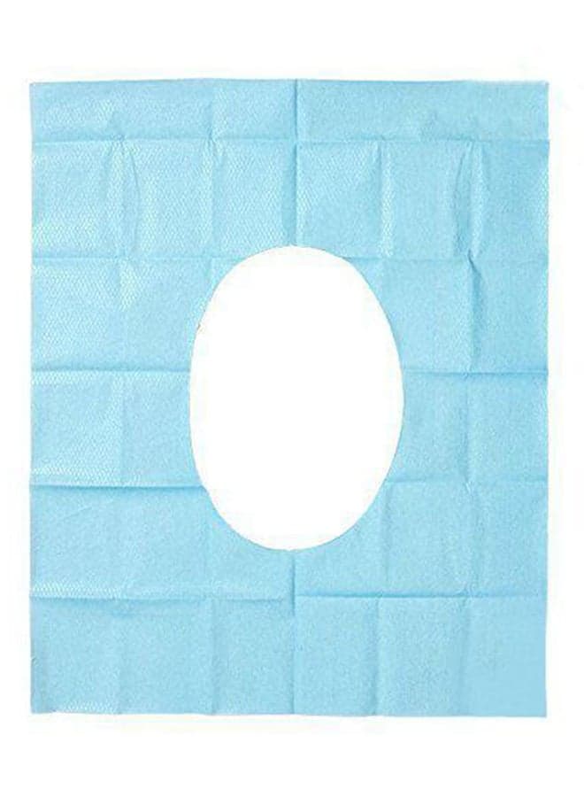 30-Piece Disposable Toilet Seat Cover Set Blue