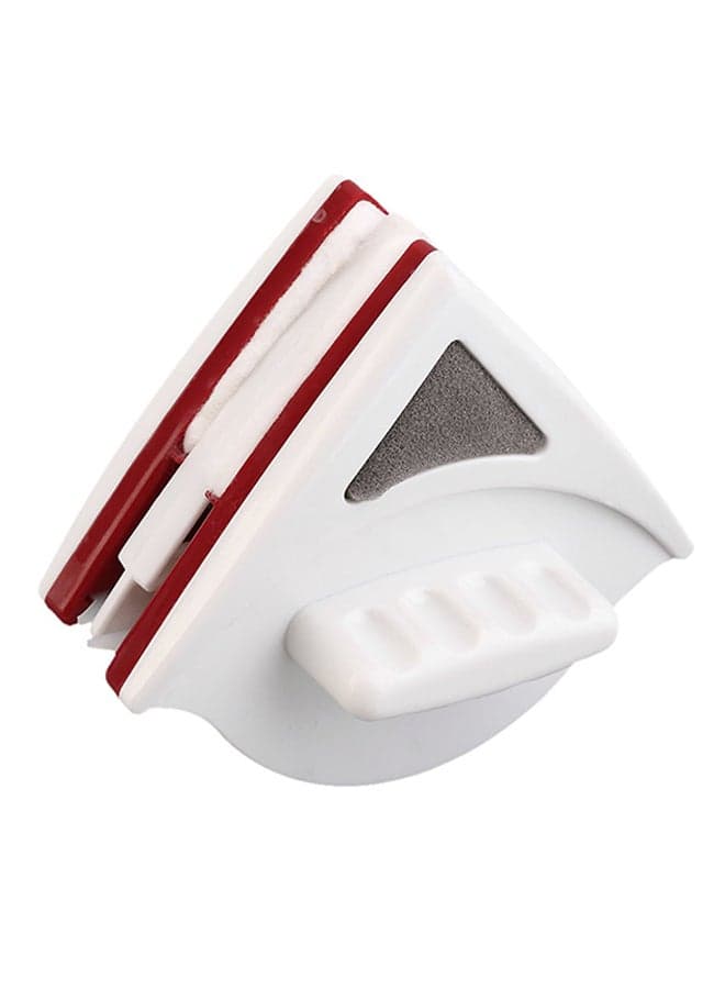Adjustable Double Faced Glass Cleaner For Double-Layer Glass White