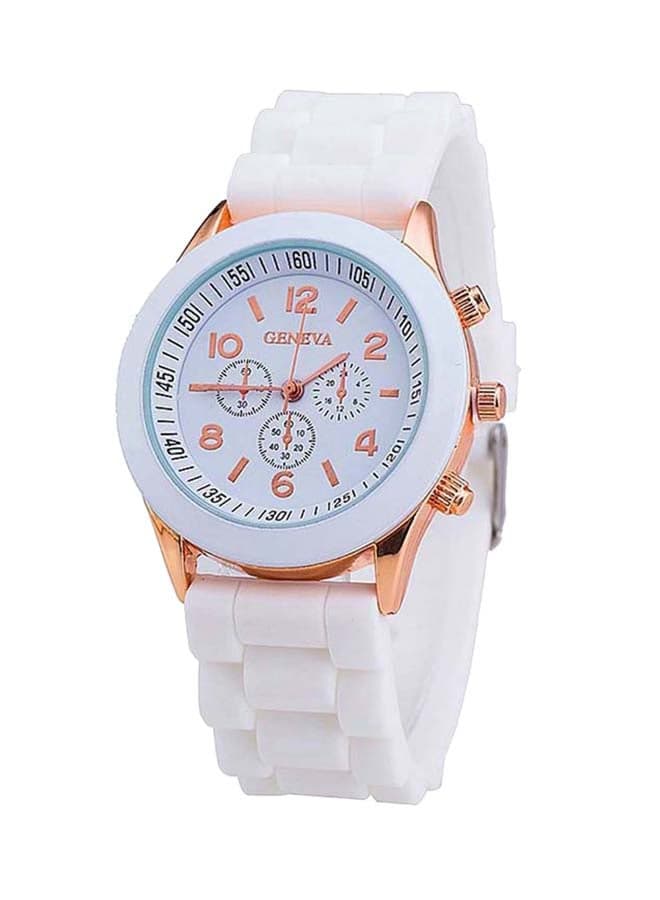 Women's Water Resistant Silicone Analog Watch ZLF35-8