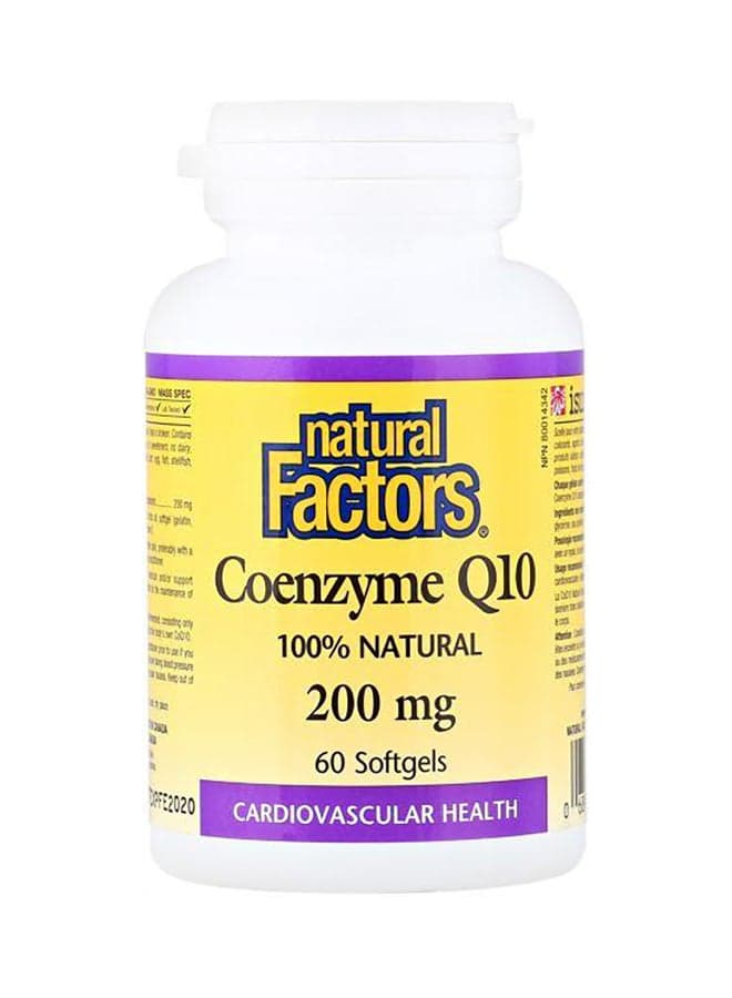 Coenzyme Q10 200 Mg 60 Softgels