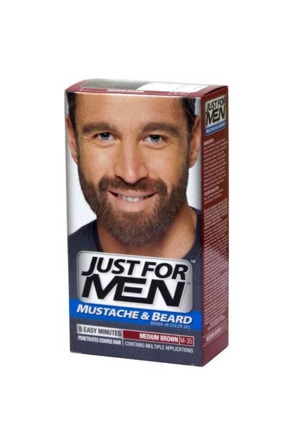 Mustache and Beard Medium Brush In Color Gel M 35 Brown