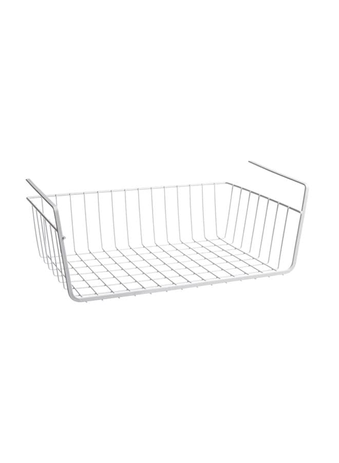 Hanging Wire Shelf Rack Silver 40x26cm