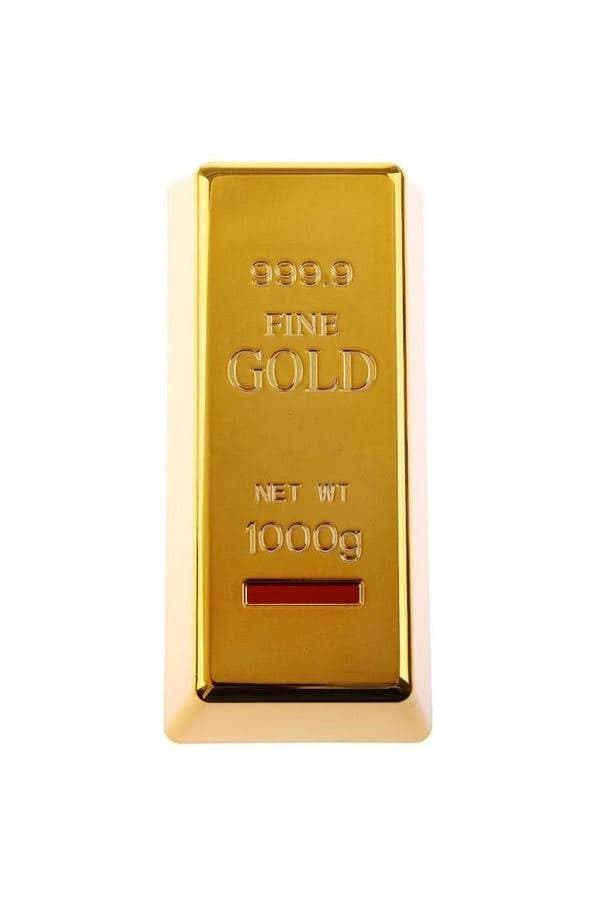 Gold Bar Shaped Money Bank