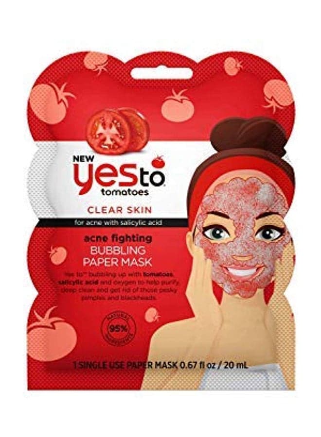Tomatoes Acne Fighting Bubbling Face Mask 20ml