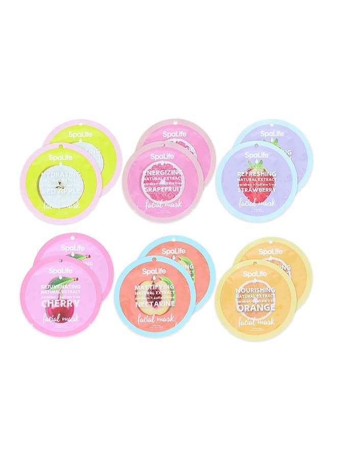 Pack Of 12 Fabulous Fruit Sheet Mask