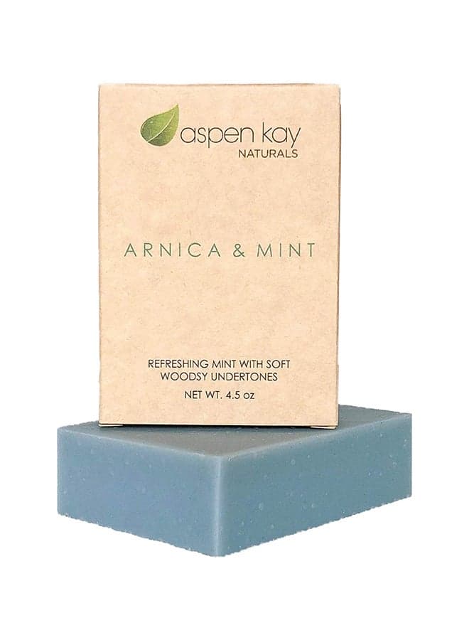 Arnica Soap - 100% Natural and Organic Sports Soap for Athletes. Great for after Cross Fit, Yoga, Exercising or Working Out. Infused with Arnica and Pure Essential Oils. 4.5 Bar.
