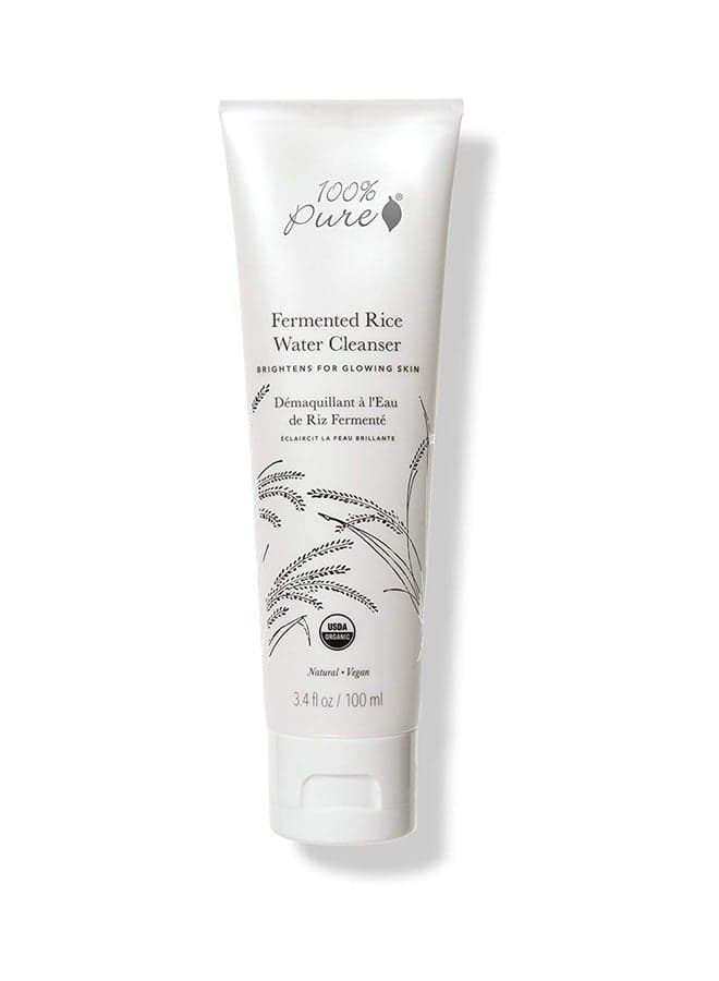 100% Pure: Fermented Rice Water Cleanser Naturally Brightens For A Glowing Complexion Evens Skin Tone Minimizes Appearance Of Dark Spots