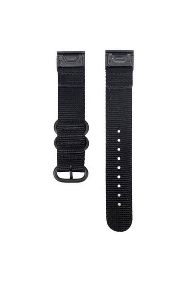 Garmin Fenix 5X Plus, Fenix 5X Plus Sapphire Nylon Soft Smart Watch Band Strap Black