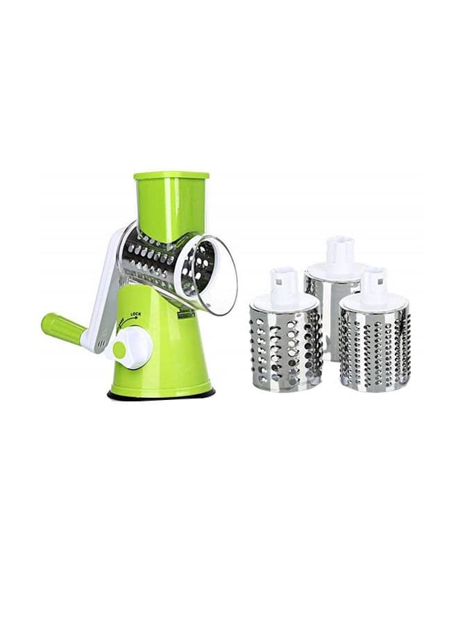 4-Piece Vegetable Slicer Green 15 x 10 x 17 centimeter Green 15 x 10 x 17cm