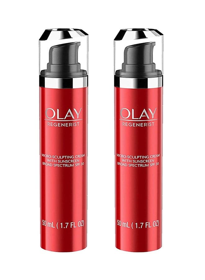 Pack Of 2 Regenerist Micro-Sculpting Cream Moisturizer With SPF 30 50ml