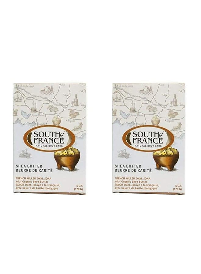 2-Piece Natural Shea Butter Bar Soap White