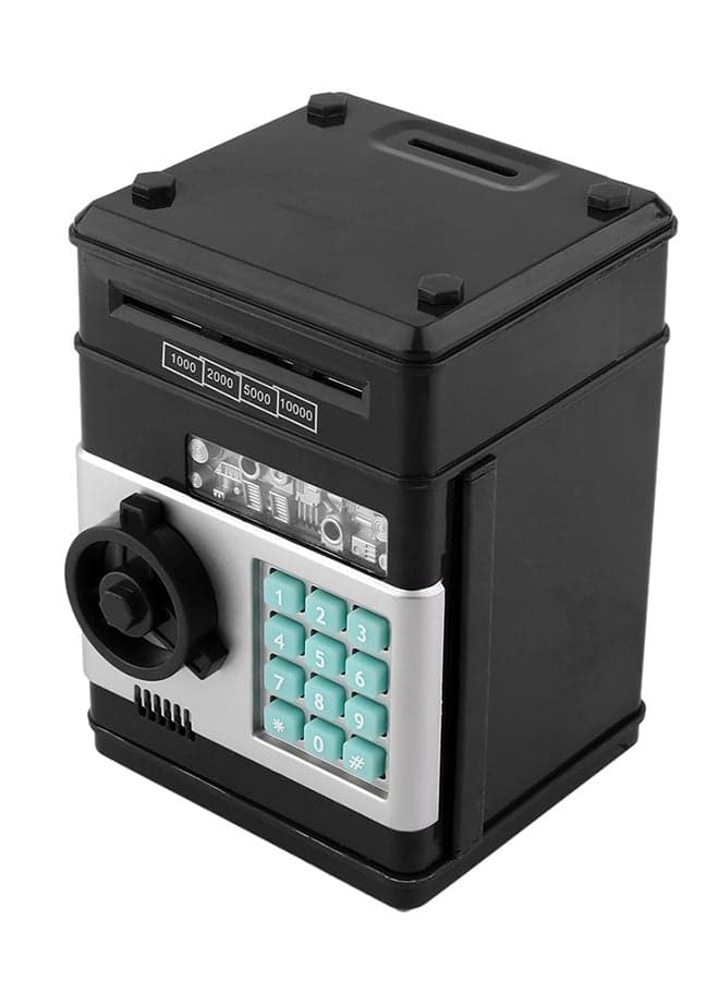 Kids Electronic Money Safe Box Password Saving Bank ATM for Coins and Bills