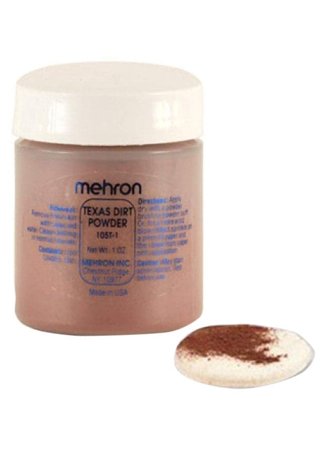 Mehouron Texas Dirt Special Effects Makeup Powder (0.75 Oz), Medium