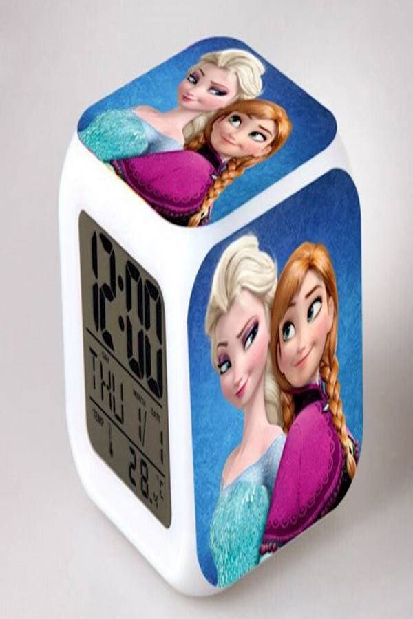 Frozen Anna Elsa Multifunctional Digital Led Alarm Clock 136grams