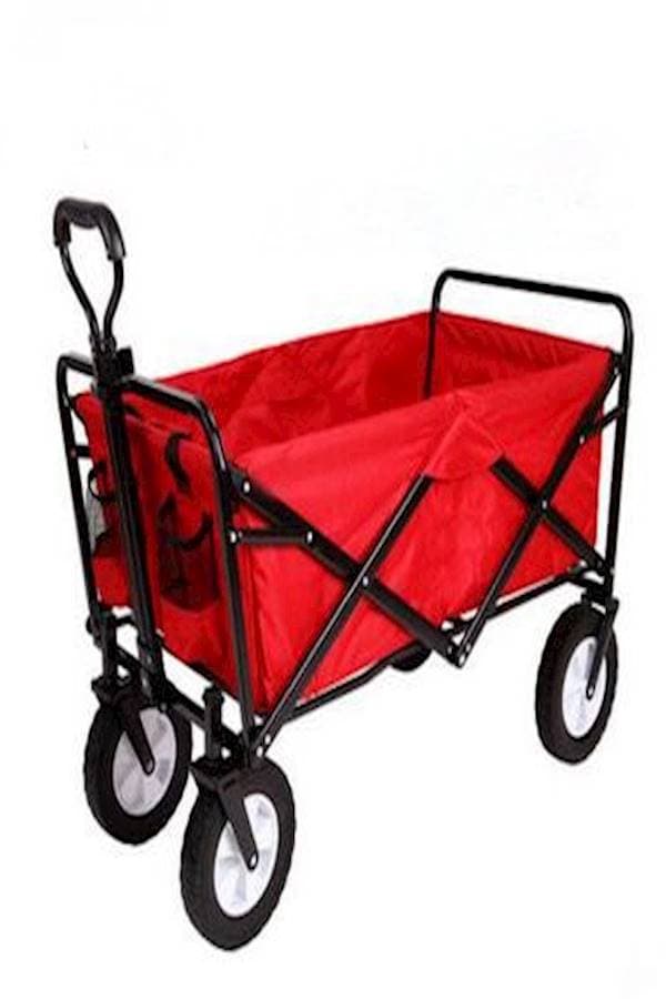 Folding Camping Multi-Function Shopping Cart Red