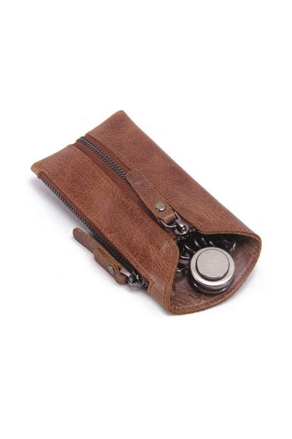 Leather Car Key Wallet Key Chain