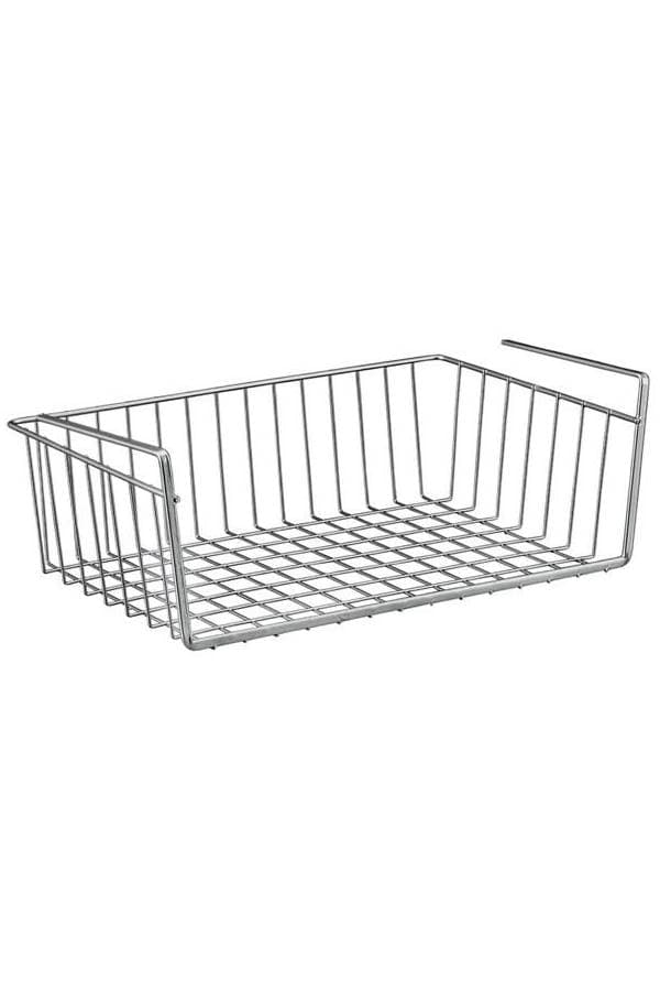Under The Shelf Storage Basket Silver