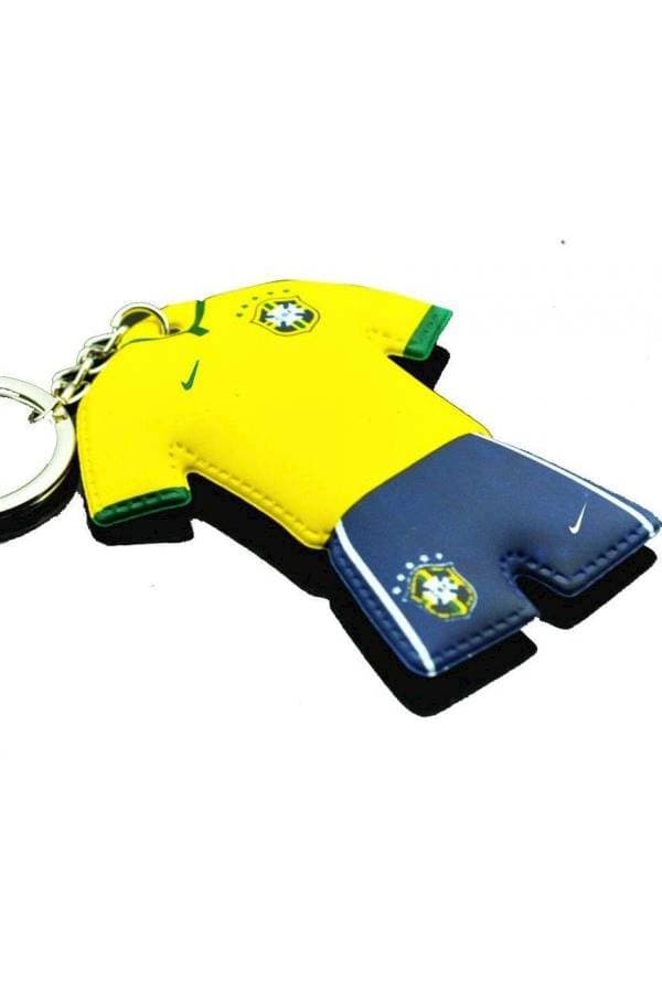 Brazil Soccer Football Jersey T Shirt Key Chain