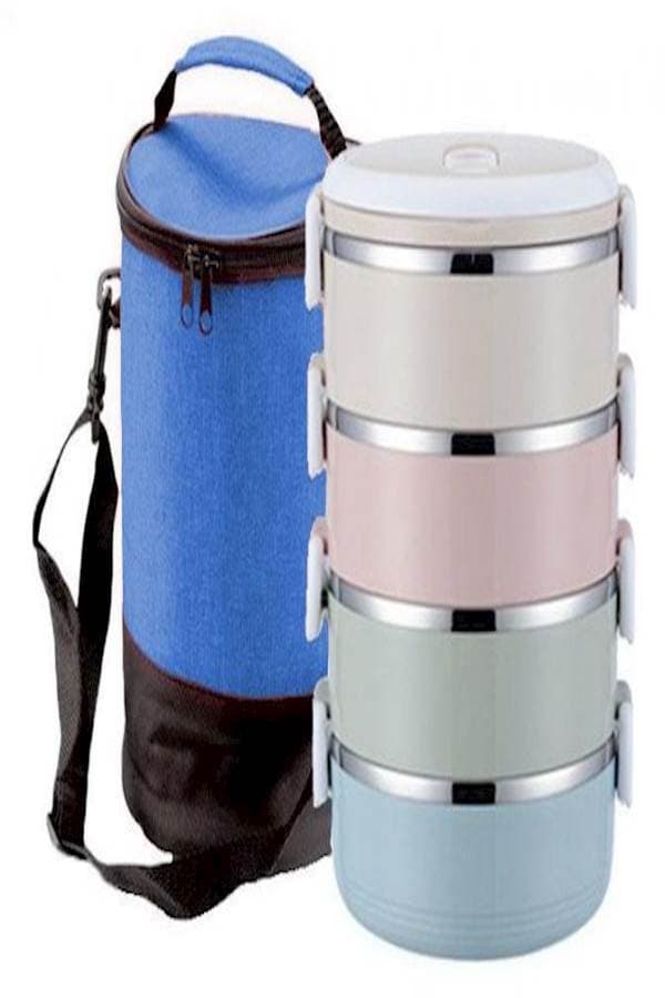 4-Layers Portable Japanese Box With Insulated Bag