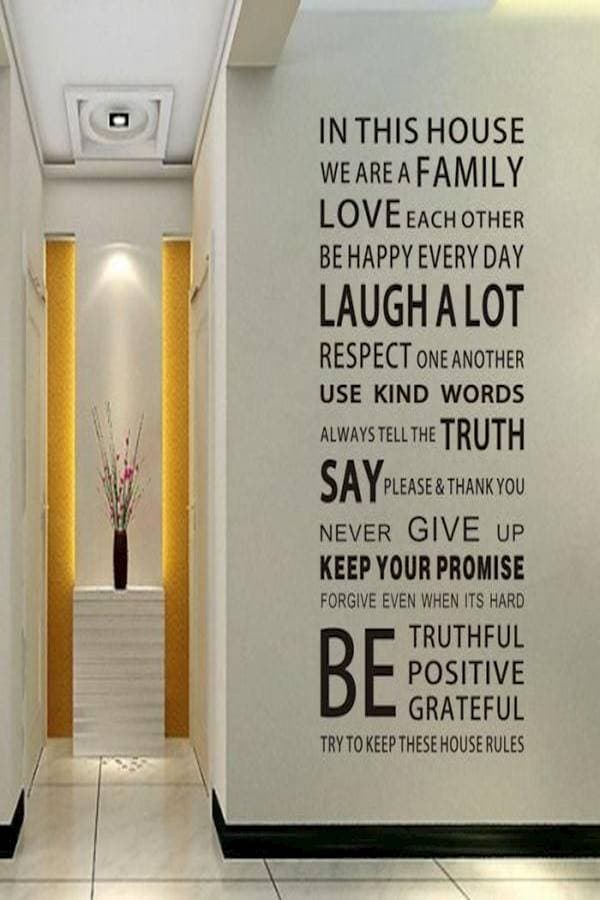 AP In This House English Themed Wall Sticker