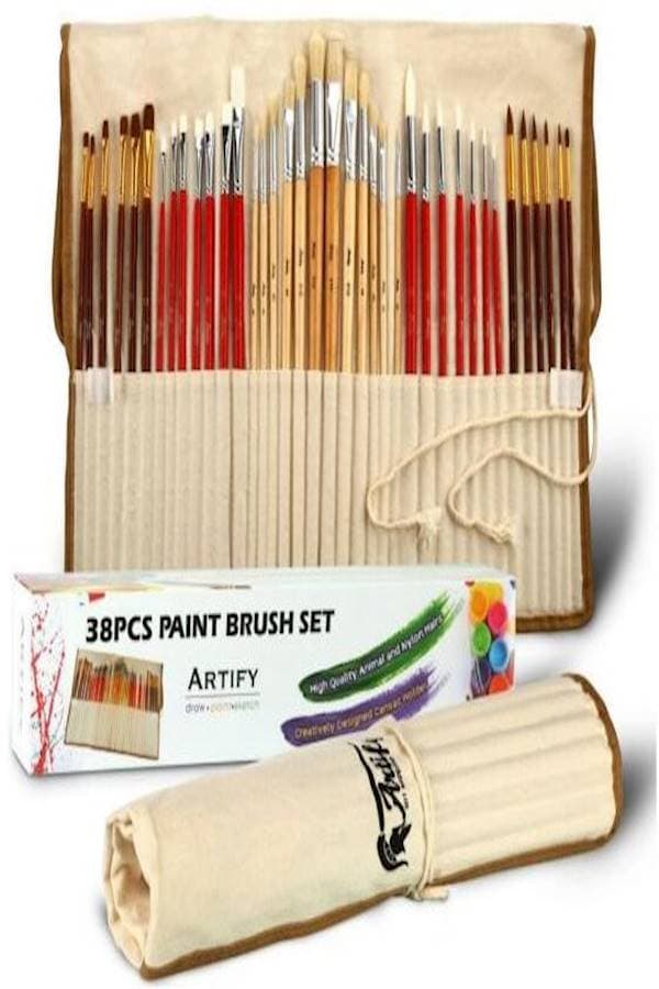 38-Piece Paint Brush Set