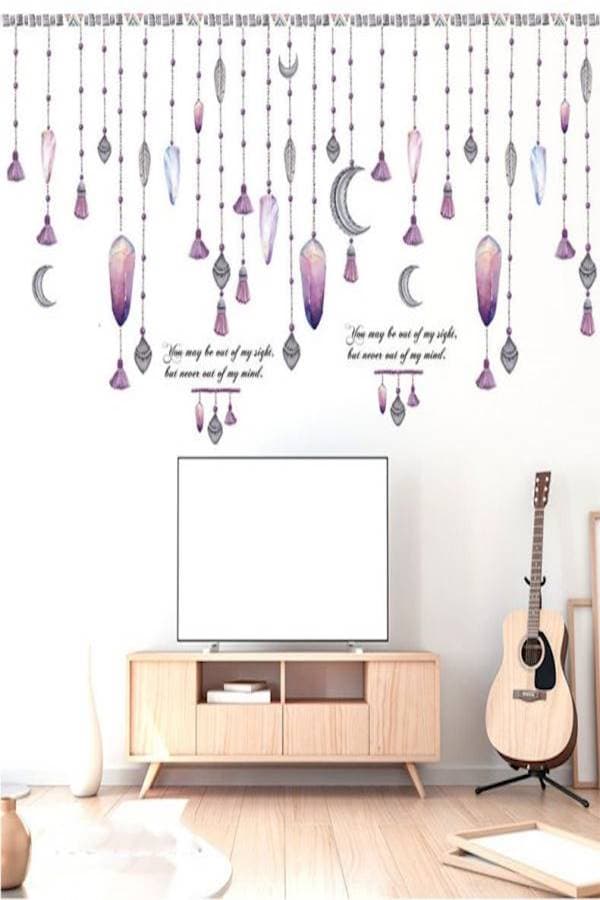 Bead Curtain Bedroom Cabinet Wall Sticker