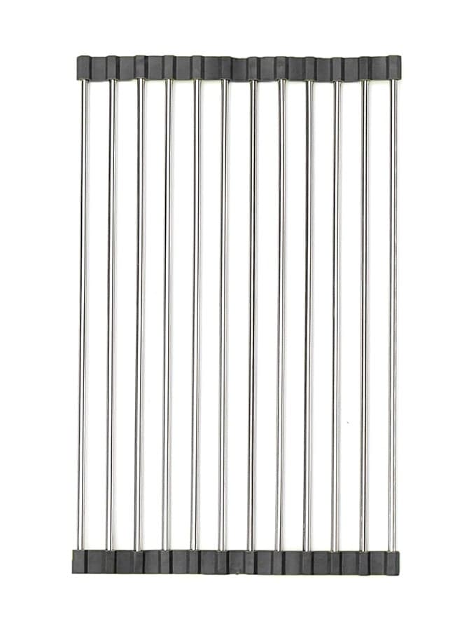 Foldable Drain Rack Silver