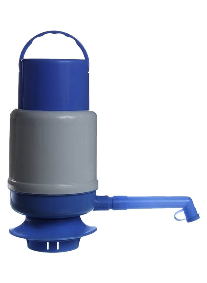 Hand Press Water Dispenser Pump Blue/White