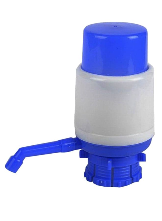 Hand Press Water Dispenser Pump Blue/White