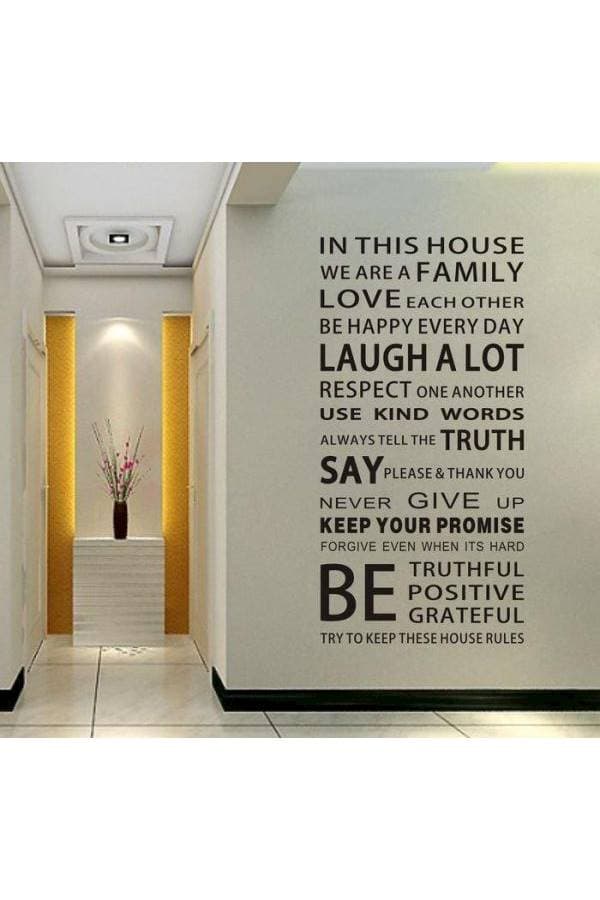 Living Room DIY Removable Wall Stickers