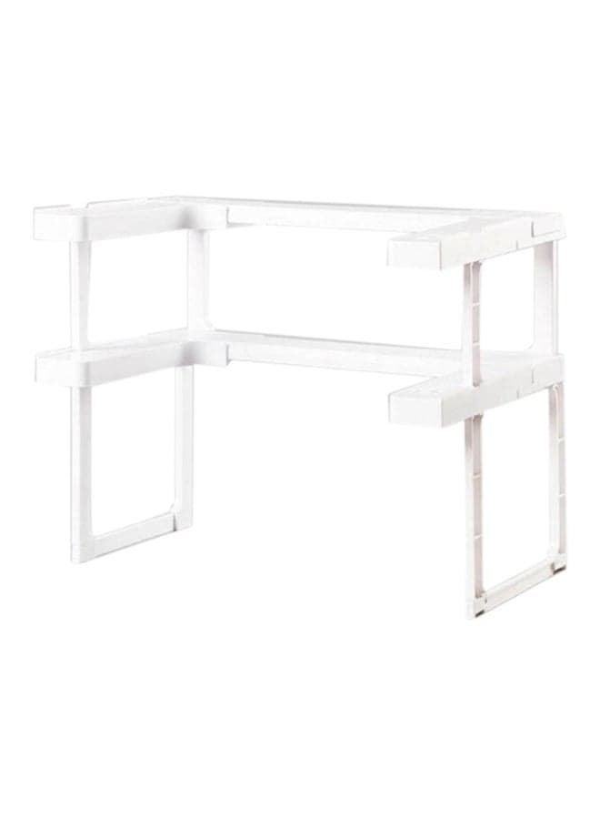 Kitchen Spice Organizer Storage Rack White 41.5x26.5x8.5cm
