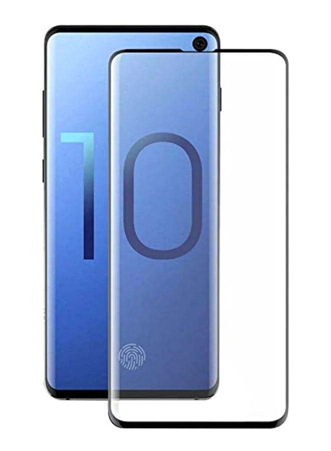 Tempered Glass Screen Protector For Samsung Galaxy S10 Lite Clear/Black