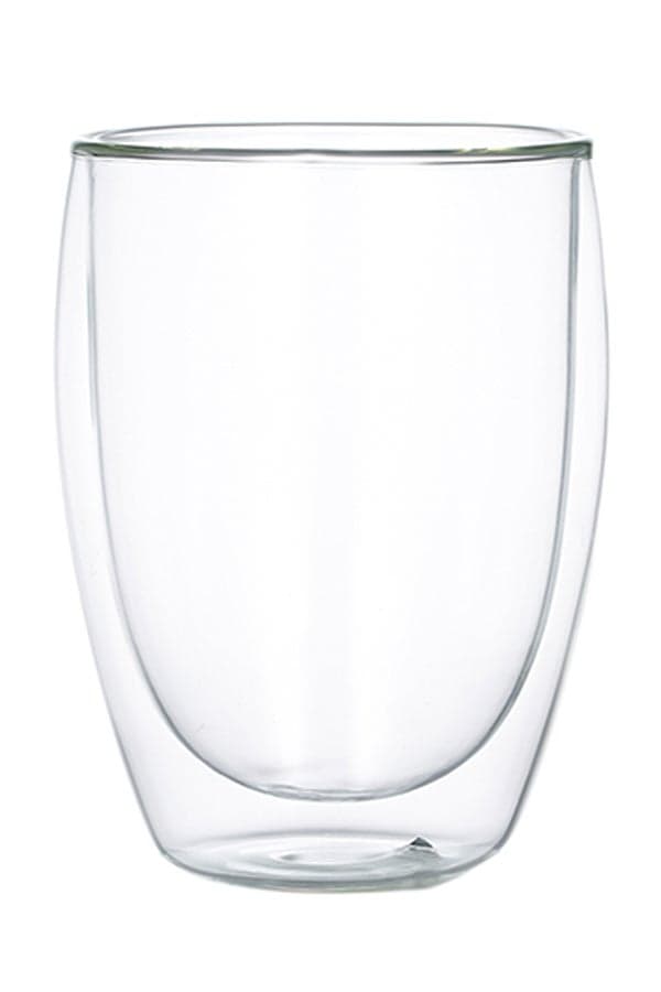 Double Wall Glass Cup White