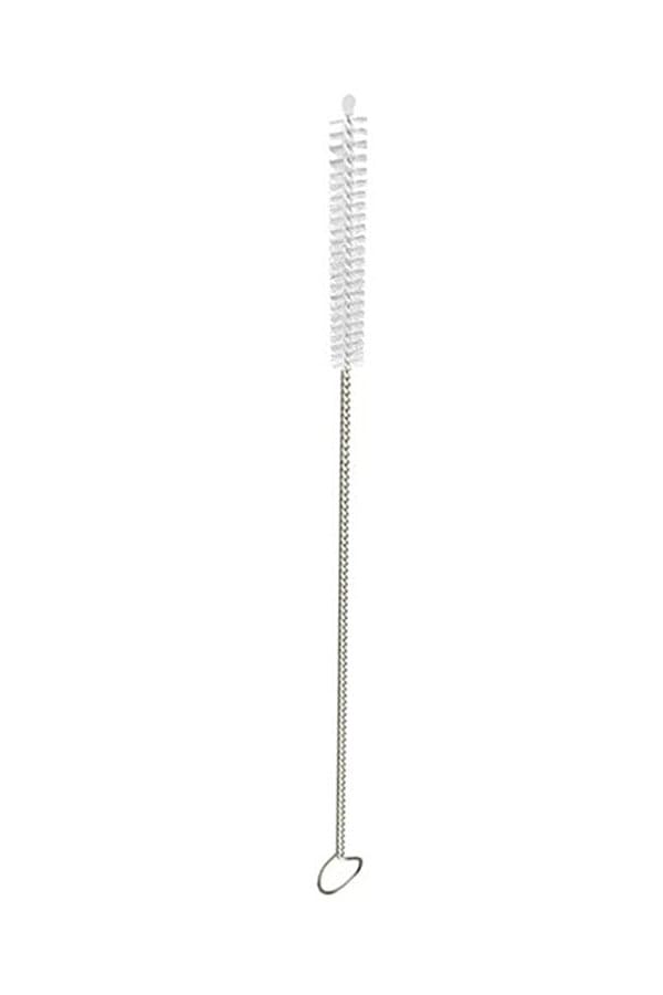 Tube And Straw Bottle Cleaning Brush Silver 8.3x0.2x0.2inch