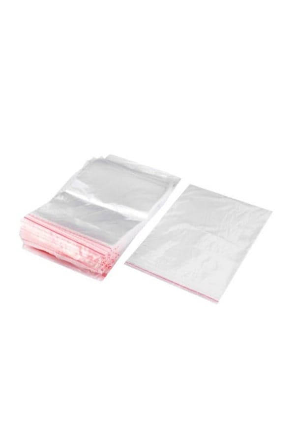 100-Piece Resealable Cellophane Bag Clear 5x7cm