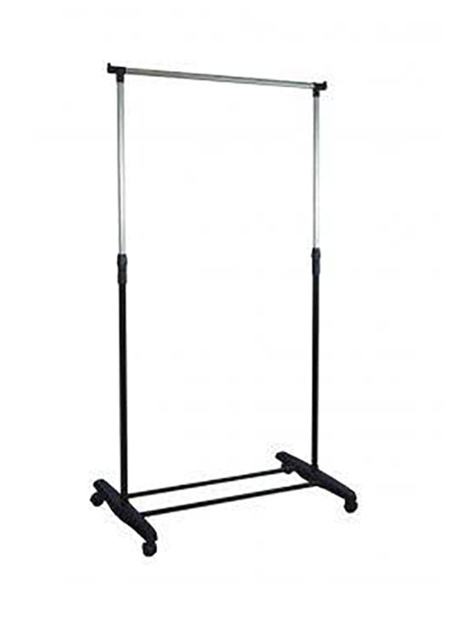 Metal Coat Rack Black/Silver 88x43x175cm