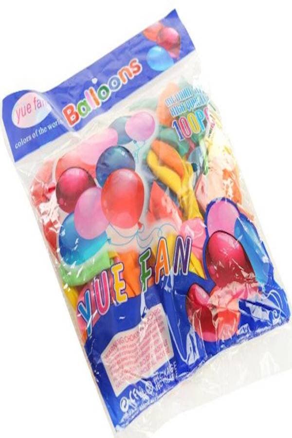 100-Piece Latex Spiral Balloon