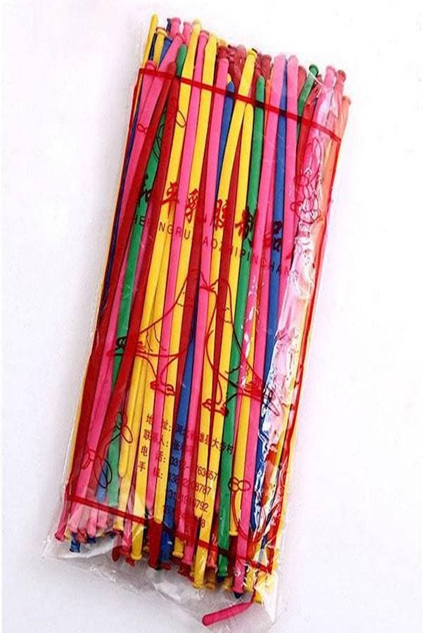 100-Piece Latex Decorative Party Balloon Set